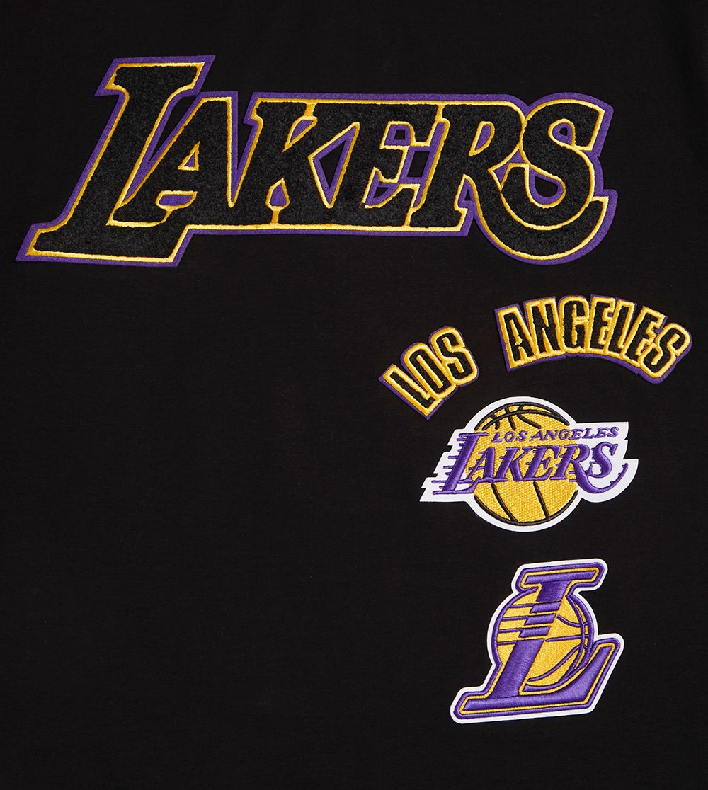 Mens Pro Standard Black Lakers Shirt
