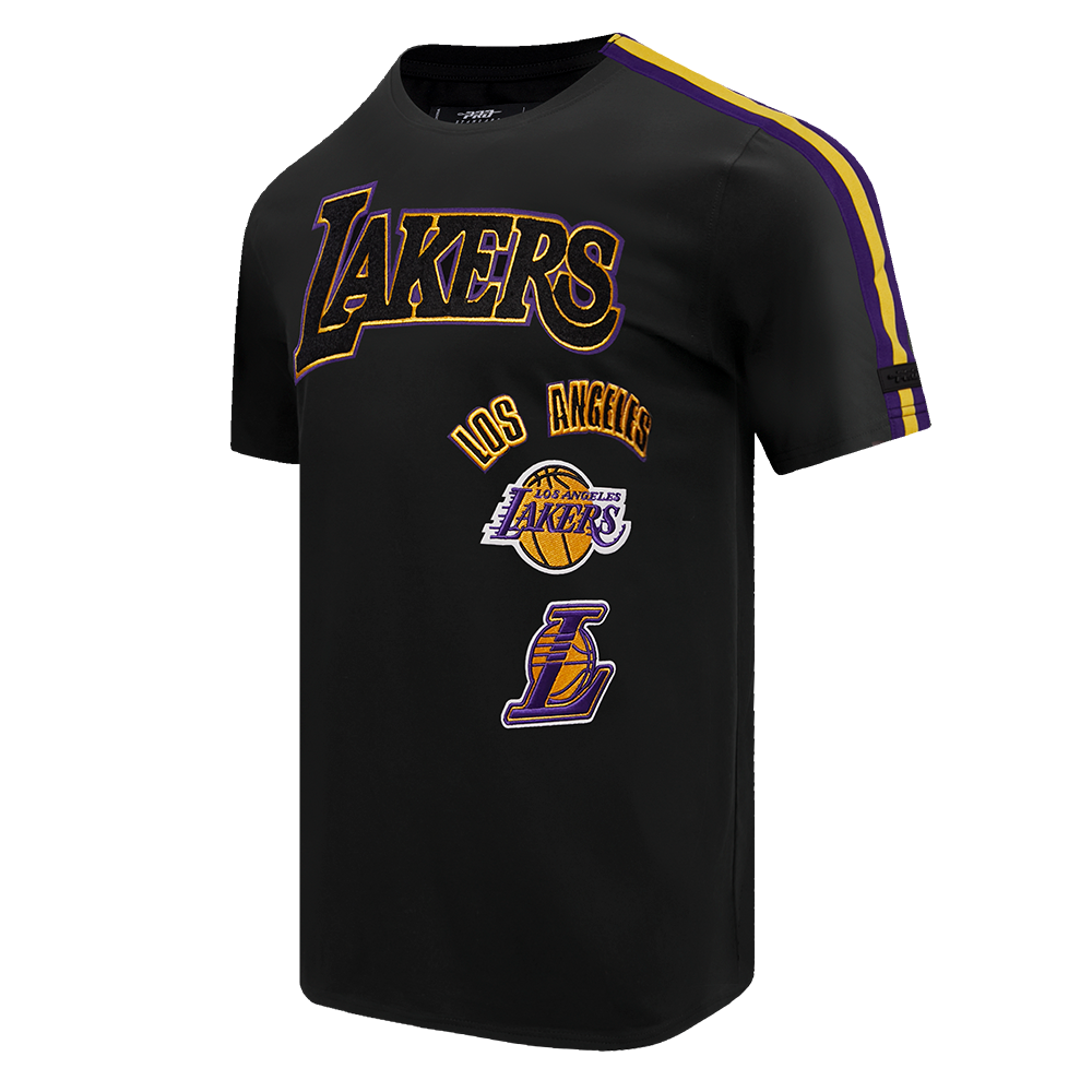 Mens Pro Standard Black Lakers Shirt