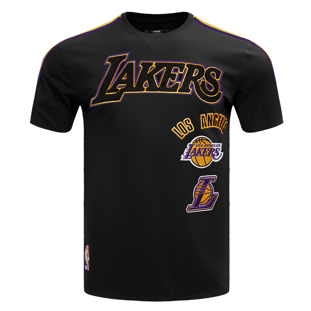 Mens Pro Standard Black Lakers Shirt