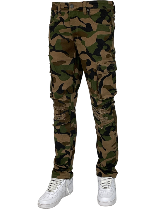 Big Mens Camo Cargo Pants