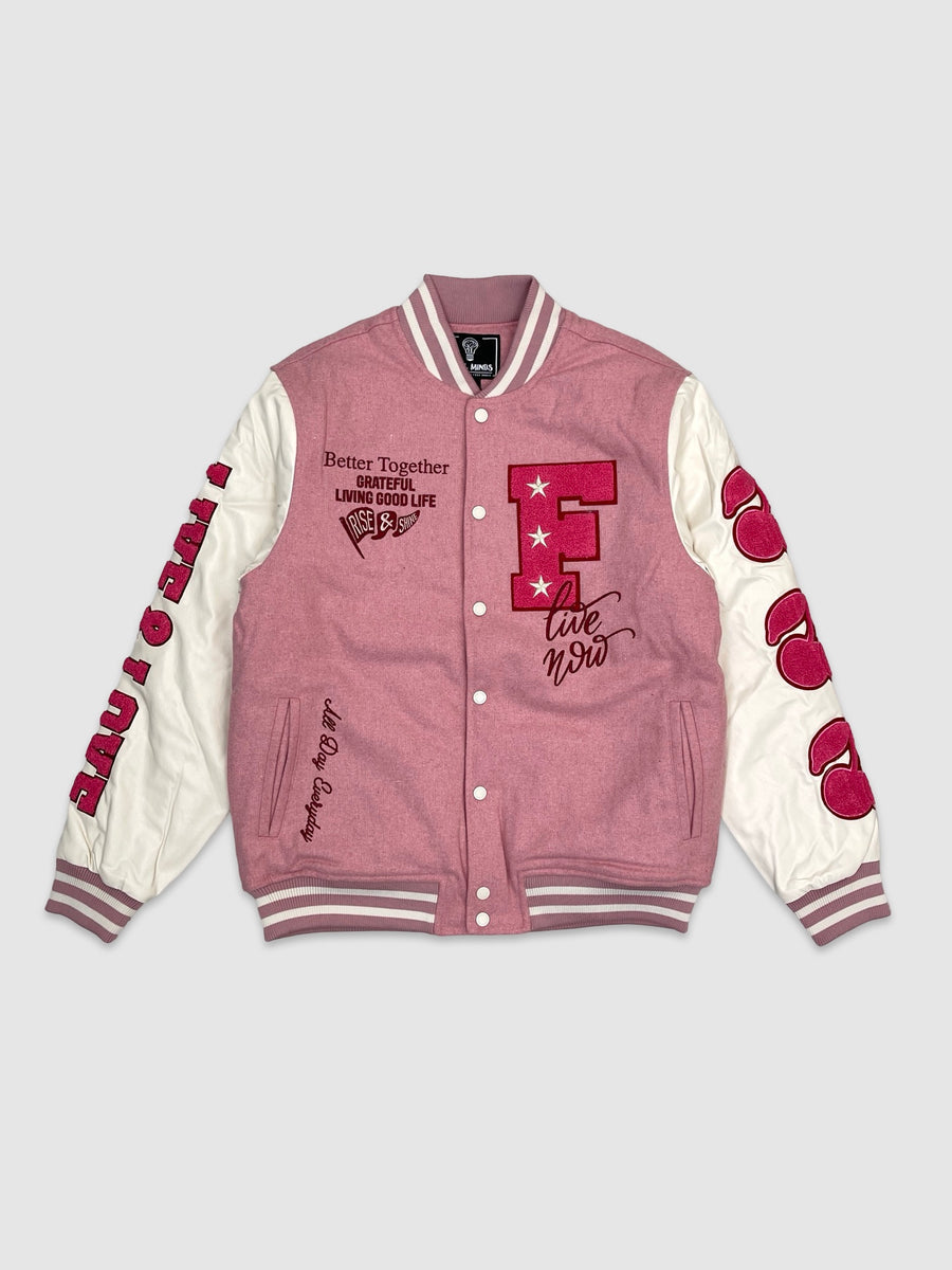 Mens Live & Love Varsity Jacket