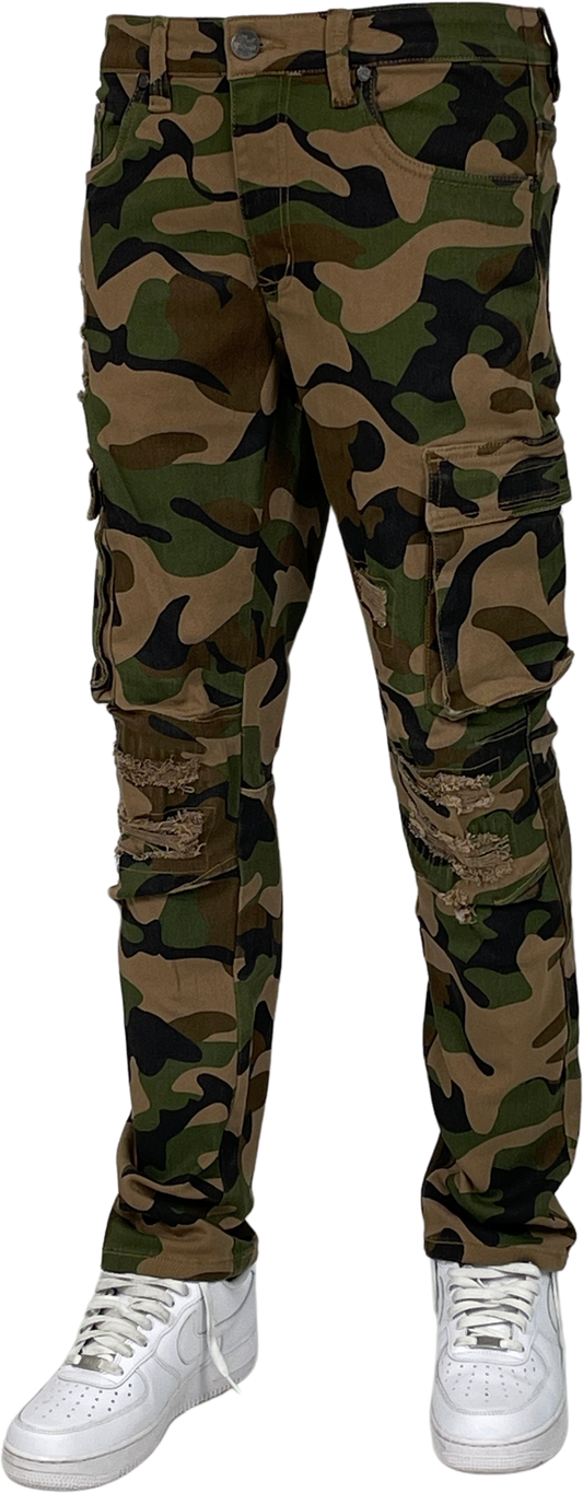 Big Mens Camo Cargo Pants