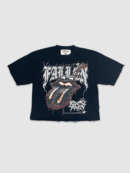 Mens Crop Fallen Graphic Tee