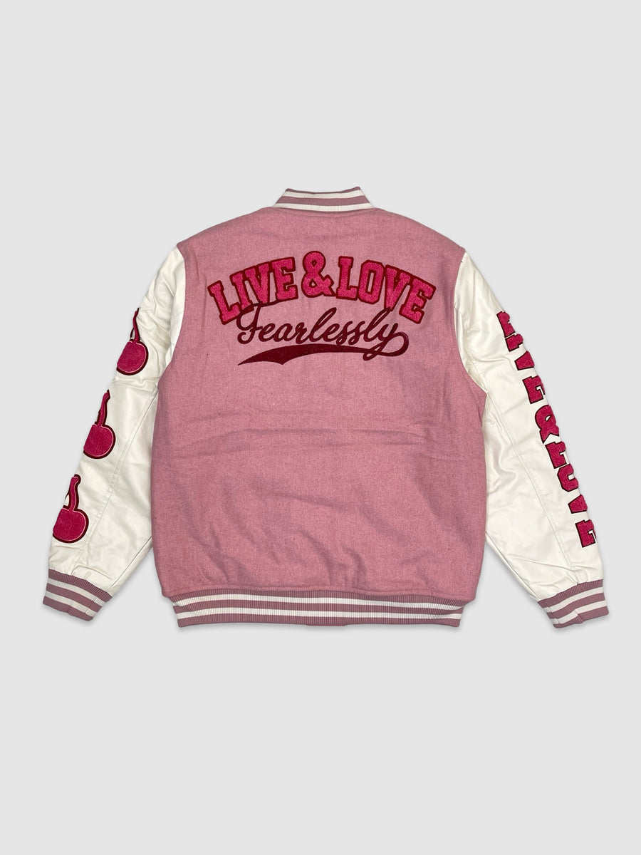 Mens Live & Love Varsity Jacket