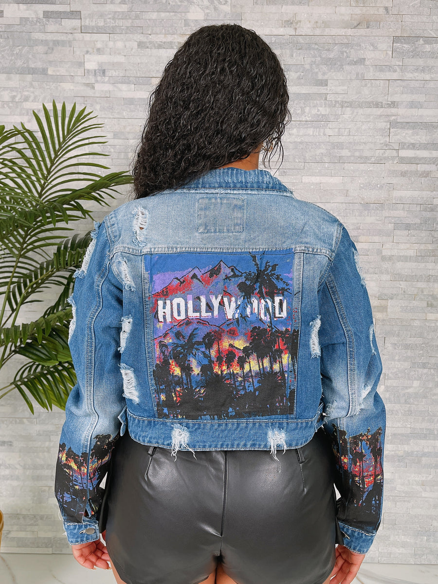 Ladies’ Graphic Hollywood Crop Jacket