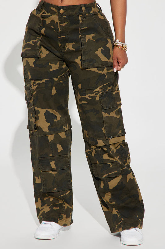 Ladies Baggy Camo Pants