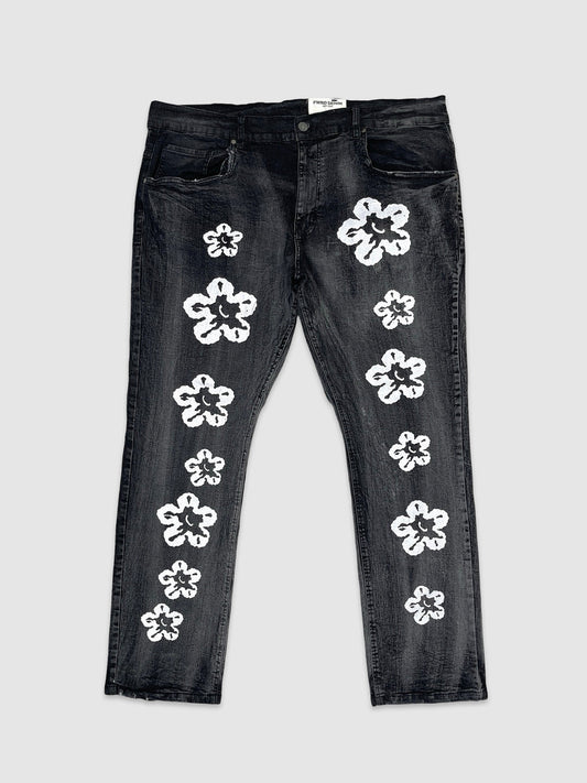 Plus Men’s Puff Graphic Jeans